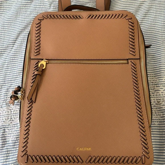 Calpak Caramel Laptop Backpack - Picture 2 of 6
